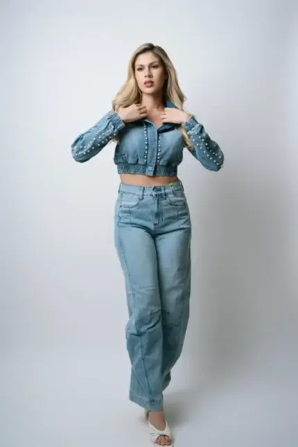 CHAQUETA CORTA JEANS